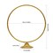 19.6" Metal Round Floral Hoop Table Standing Wreath Centerpiece Ring Party Decor
